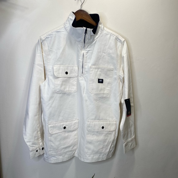 VANS Men’s Off-White Drill Chore Anorak Size M - Picture 14 of 16